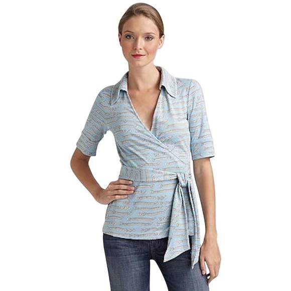 diane von furstenberg wrap blouse